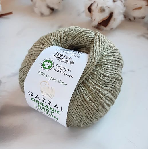 Gazzal Organic Baby Cotton (431 светлый хаки)