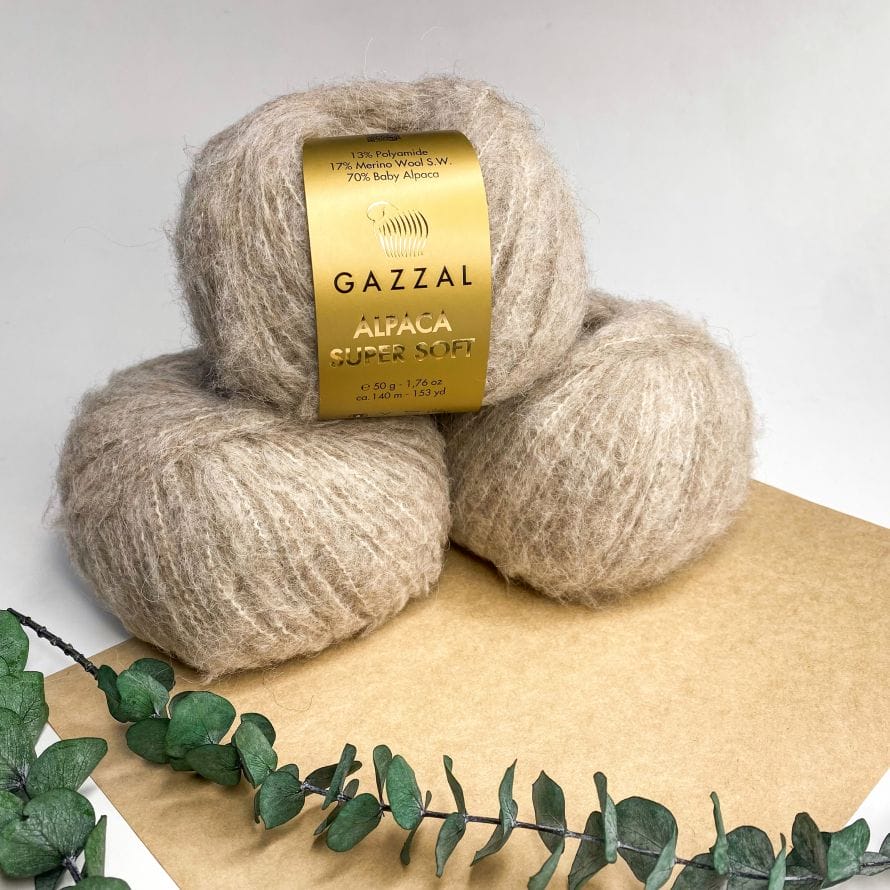 Gazzal Alpaca Super Soft (103 светлый тауп) 