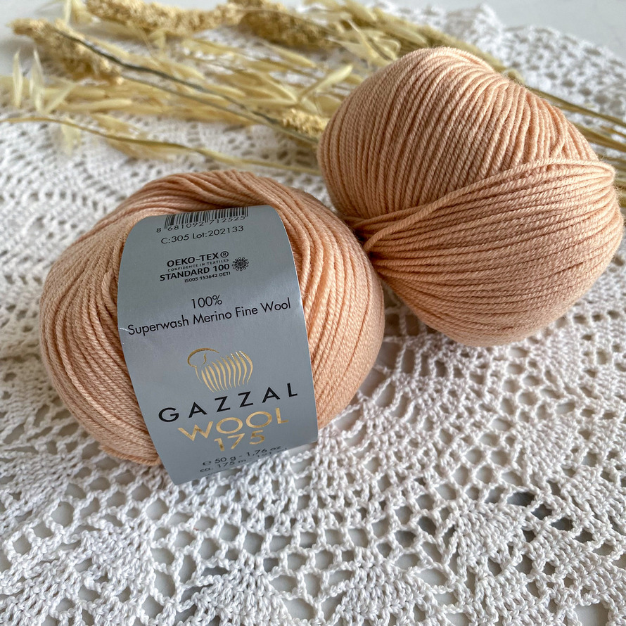 Gazzal Wool 175 (305 пудра)