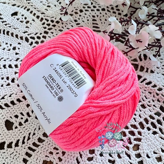 Gazzal Baby Cotton XL (3460 розовый неоновый коралл)