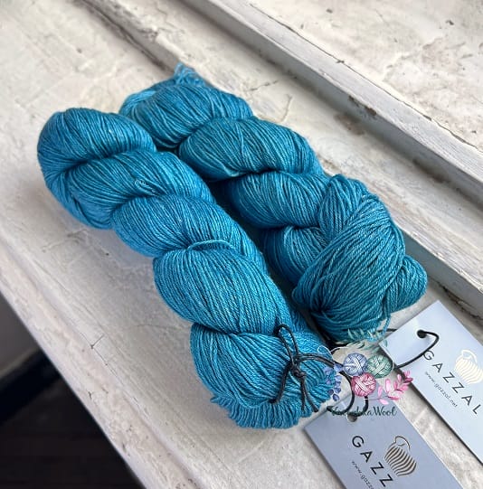 Gazzal Wool Silk (11159 голубая мозаика)