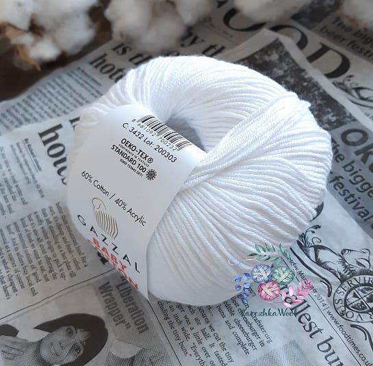 Gazzal Baby Cotton (3432 белоснежный)