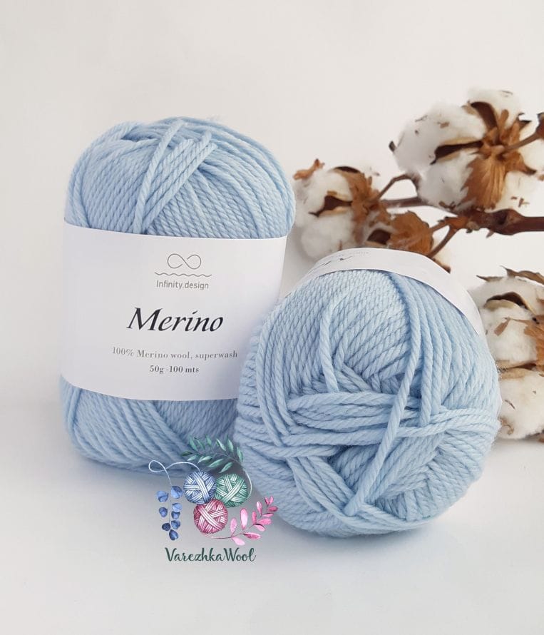 INFINITY Merino (6511 светло-голубой с мятным оттенком)