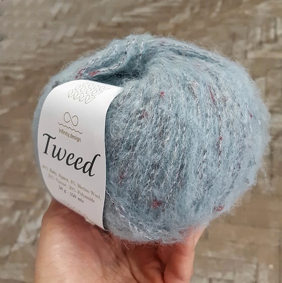 INFINITY Tweed (7710 мятно-голубой)
