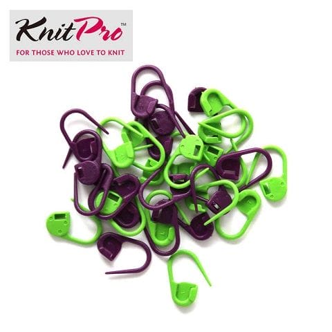 Маркер для вязания KnitPro (зелёный/бордовый, пластик, 30шт.)
