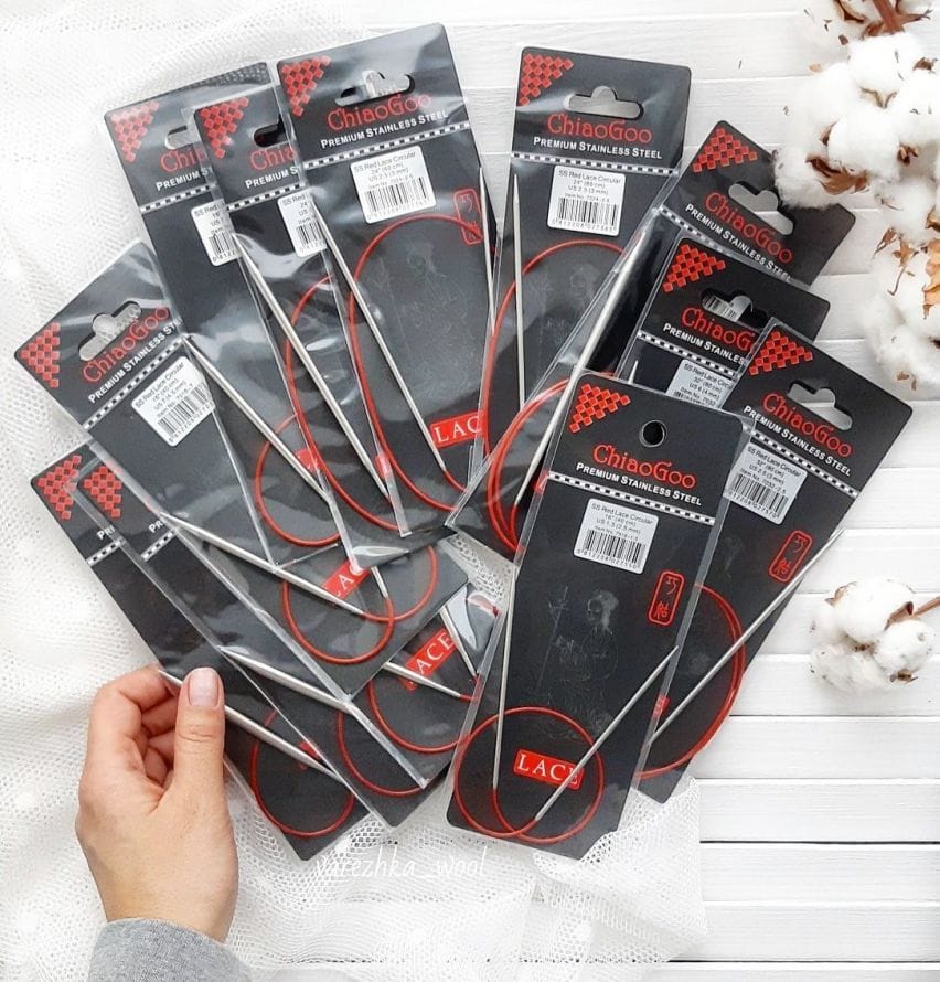Спицы круговые металлические ChiaoGoo Lace 4.5мм (40см)