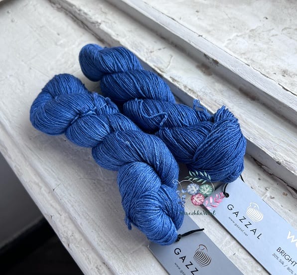 Gazzal Wool Silk (11160 синий)