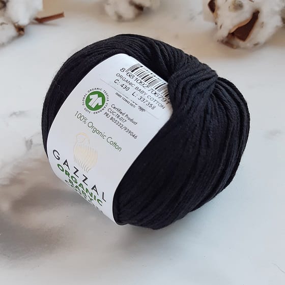 Gazzal Organic Baby Cotton (430 чёрный)