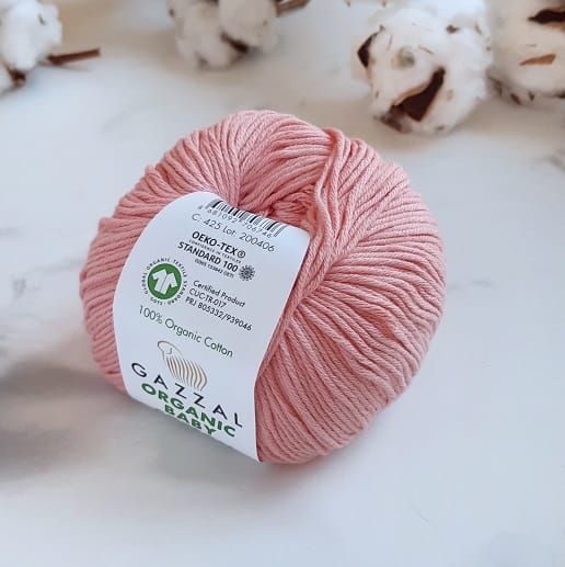 Gazzal Organic Baby Cotton (425 роза)